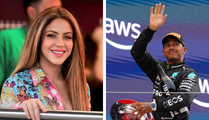 Shakira y Hamilton