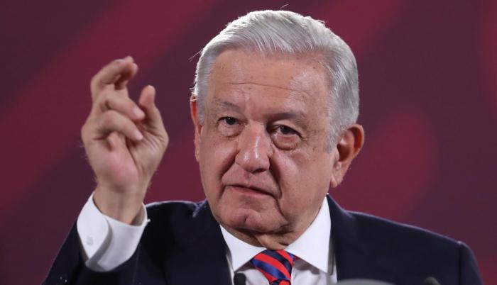 El presidente de México, Andrés Manuel López Obrador, durante una conferencia de prensa