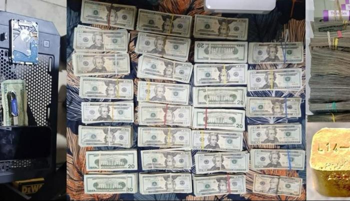 Indicios. Las autoridades no solo encontraron cocaína, también dinero en efectivo y armas de largo alcance.