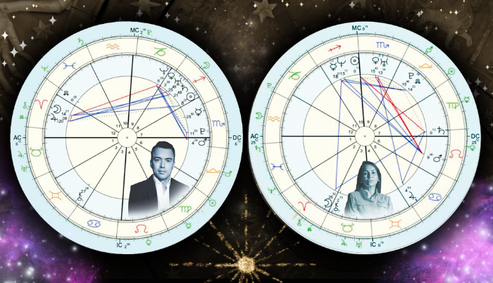 Esta es la carta astral de los candidatos presidenciales, Daniel Noboa y Luisa González