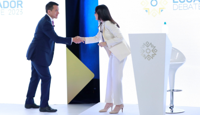 Daniel Noboa y Luisa González