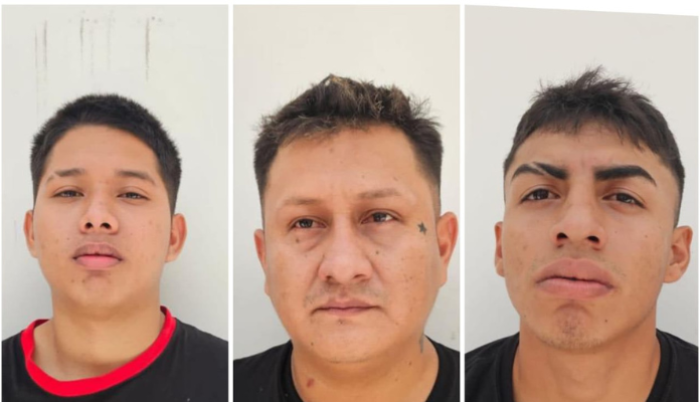 La Policía detuvo a los delincuentes con armas y municiones.