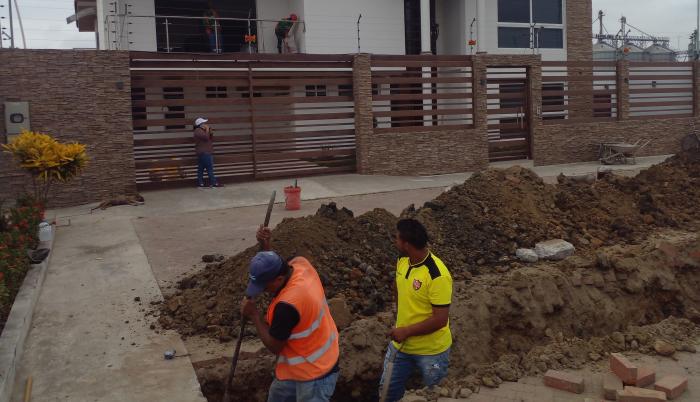 Daule, la vivienda atacada