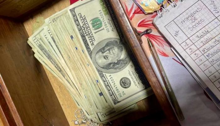 Dinero incautado en operativos antidroga