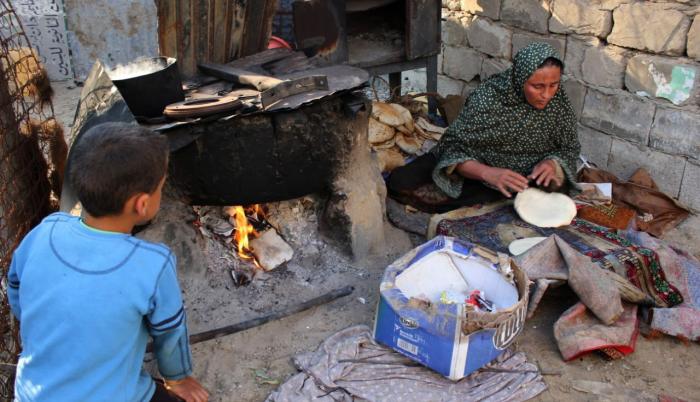 Palestinos en riesgo de morir de hambre