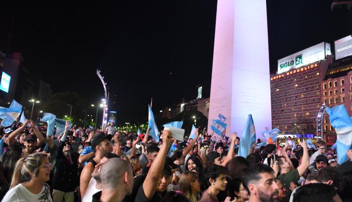 Simpatizantes de Milei