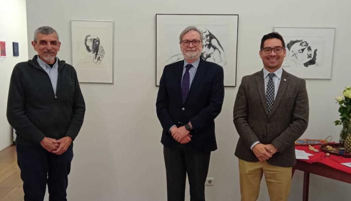 Pinturas de 4 artista ecuatorianos se exhiben en una galería en Países Bajo
