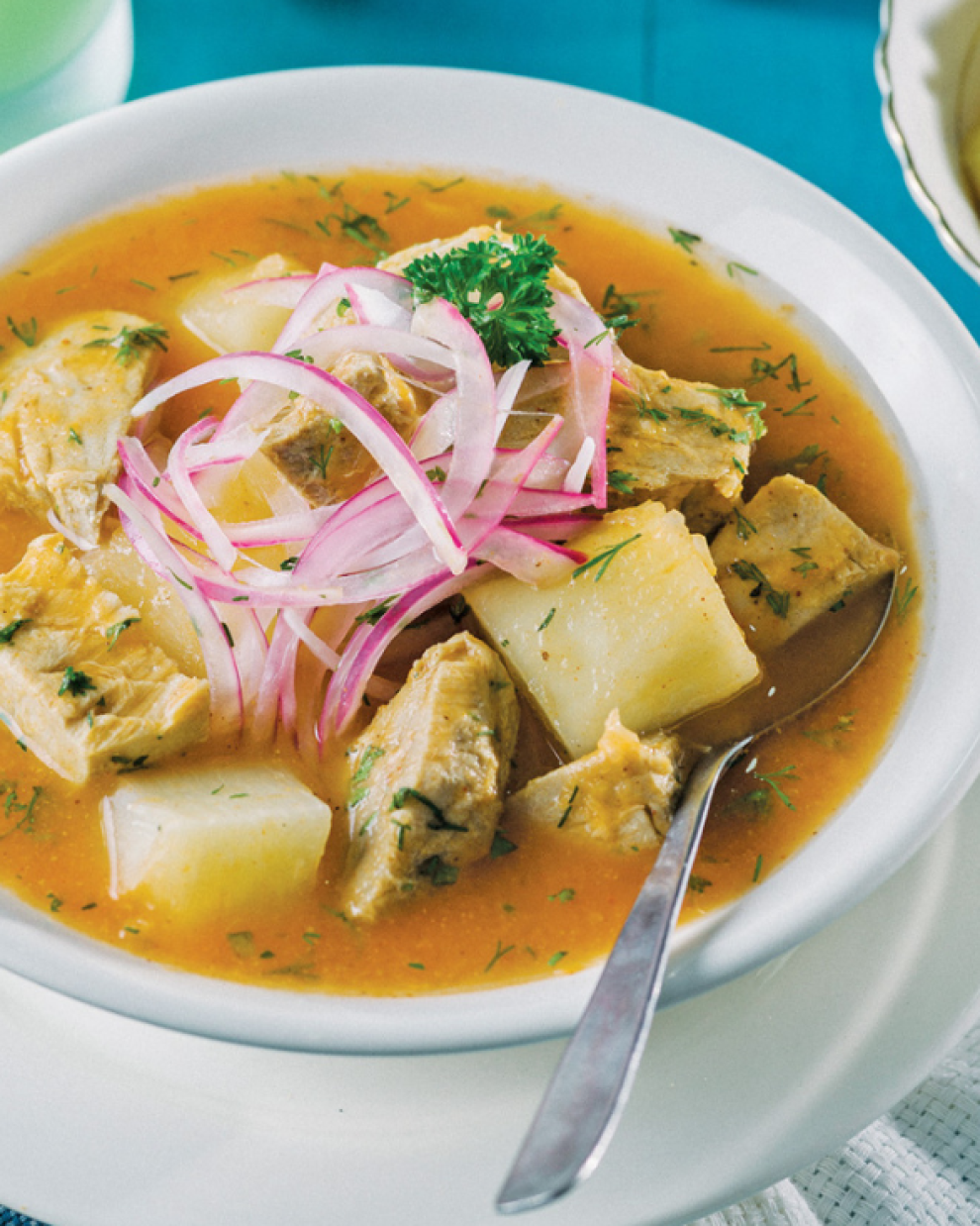 Clásico y nutritivo: el encebollado, rico en proteínas y bajo en grasas si se prepara con moderación, es uno de los platos estrella de la gastronomía ecuatoriana.