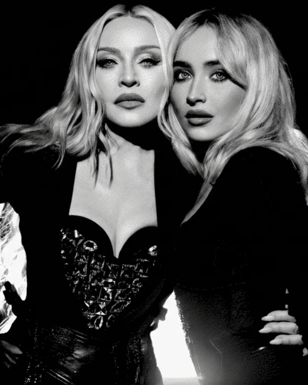 Madonna junto a Sabrina Carpenter.