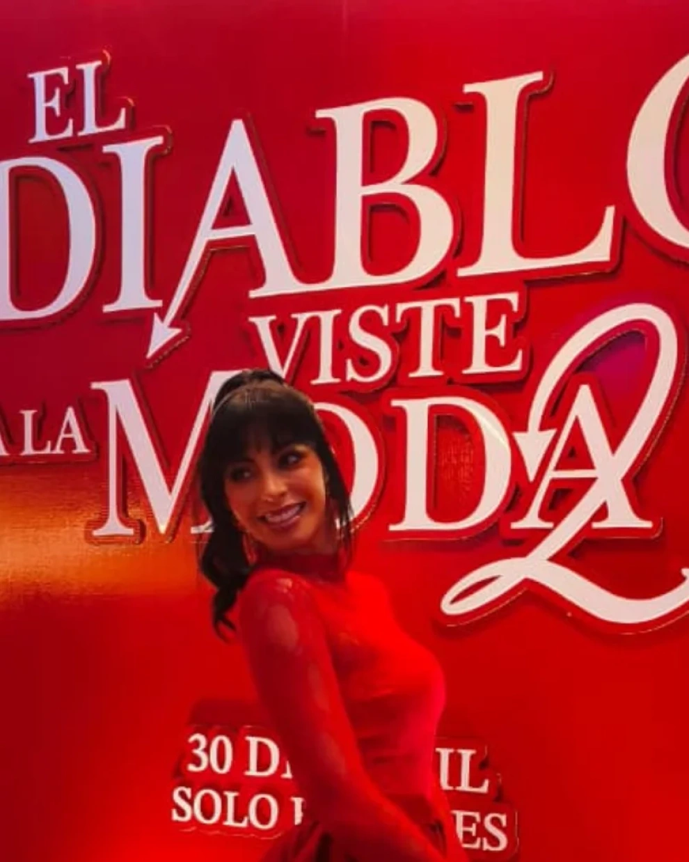 Virginia Limongi fue una de las asistentes a la alfombra roja de El Diablo Viste a la Moda.