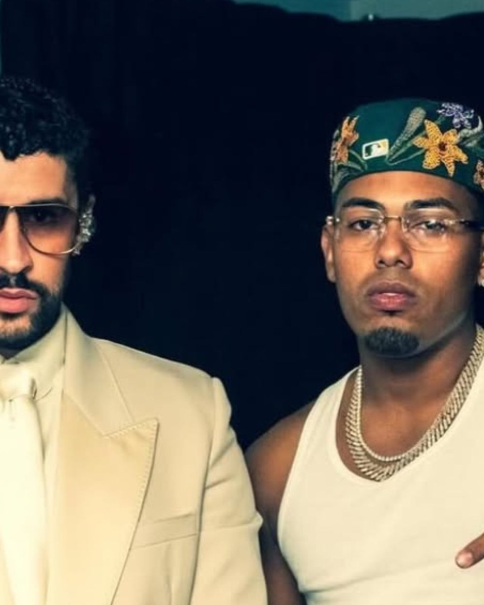 Bad Bunny y Mike Towers en Madrid.
