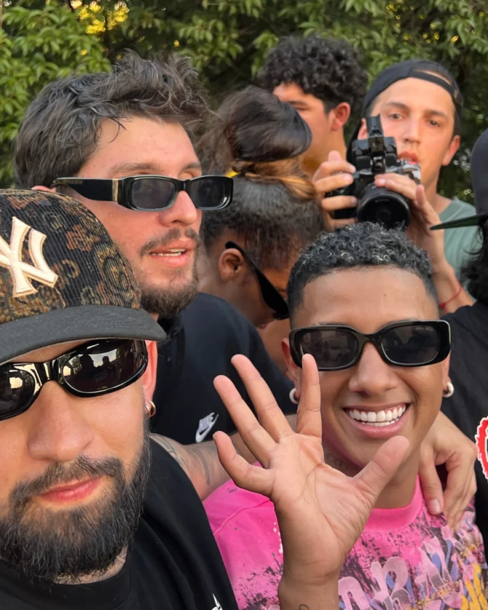 Jombriel se presentó en el banderazo en Filadelfia.