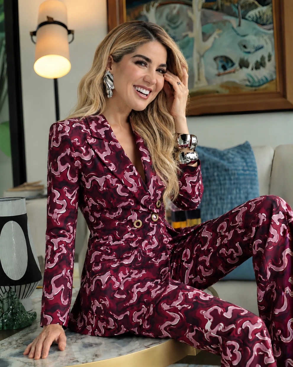 Los estampados diseñados por Nicole son el sello distintivo de su marca.