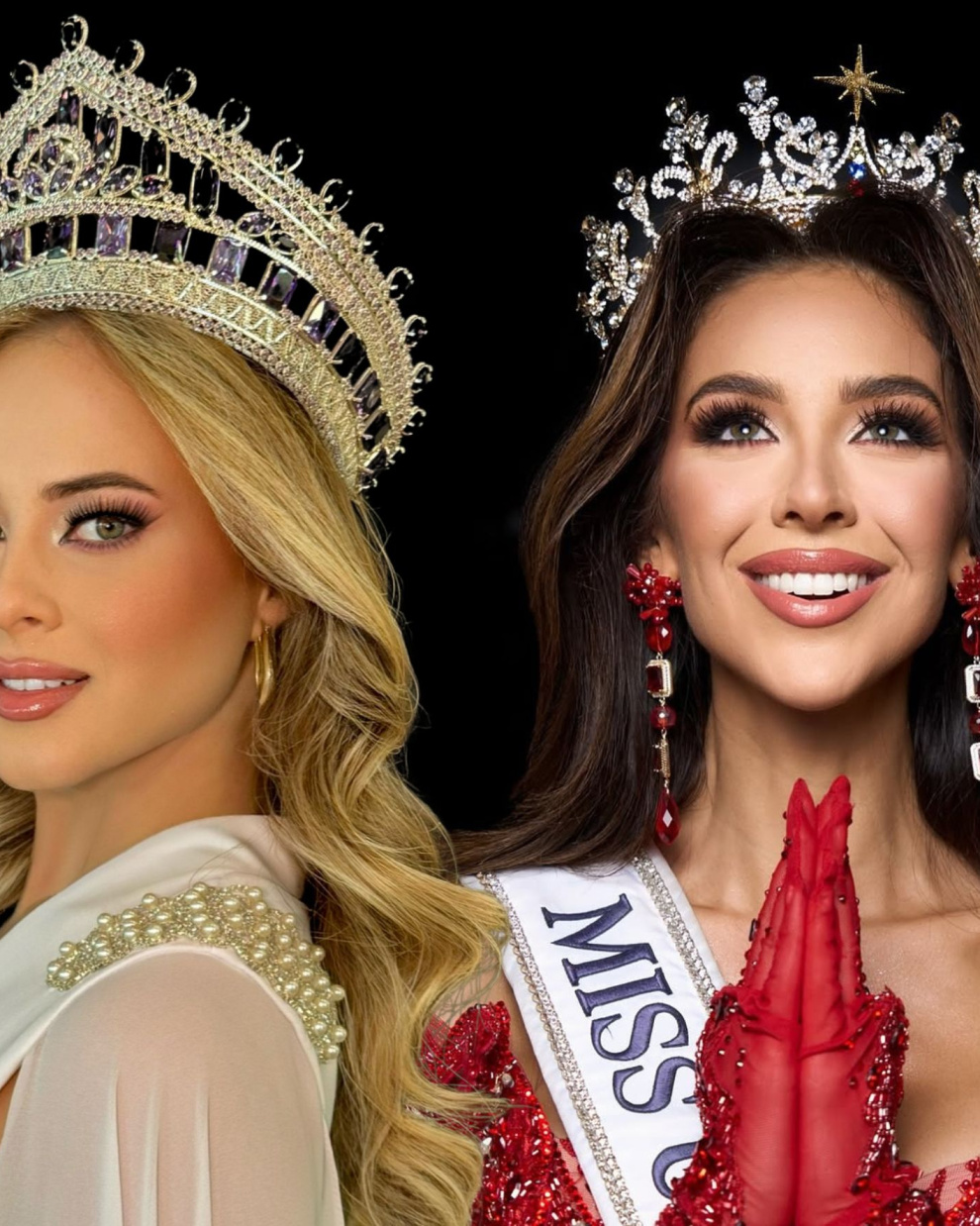 Una corona conduce a Miss Universo y la otra a Miss International. Esta es la historia del cambio que dividió los concursos en Ecuador.