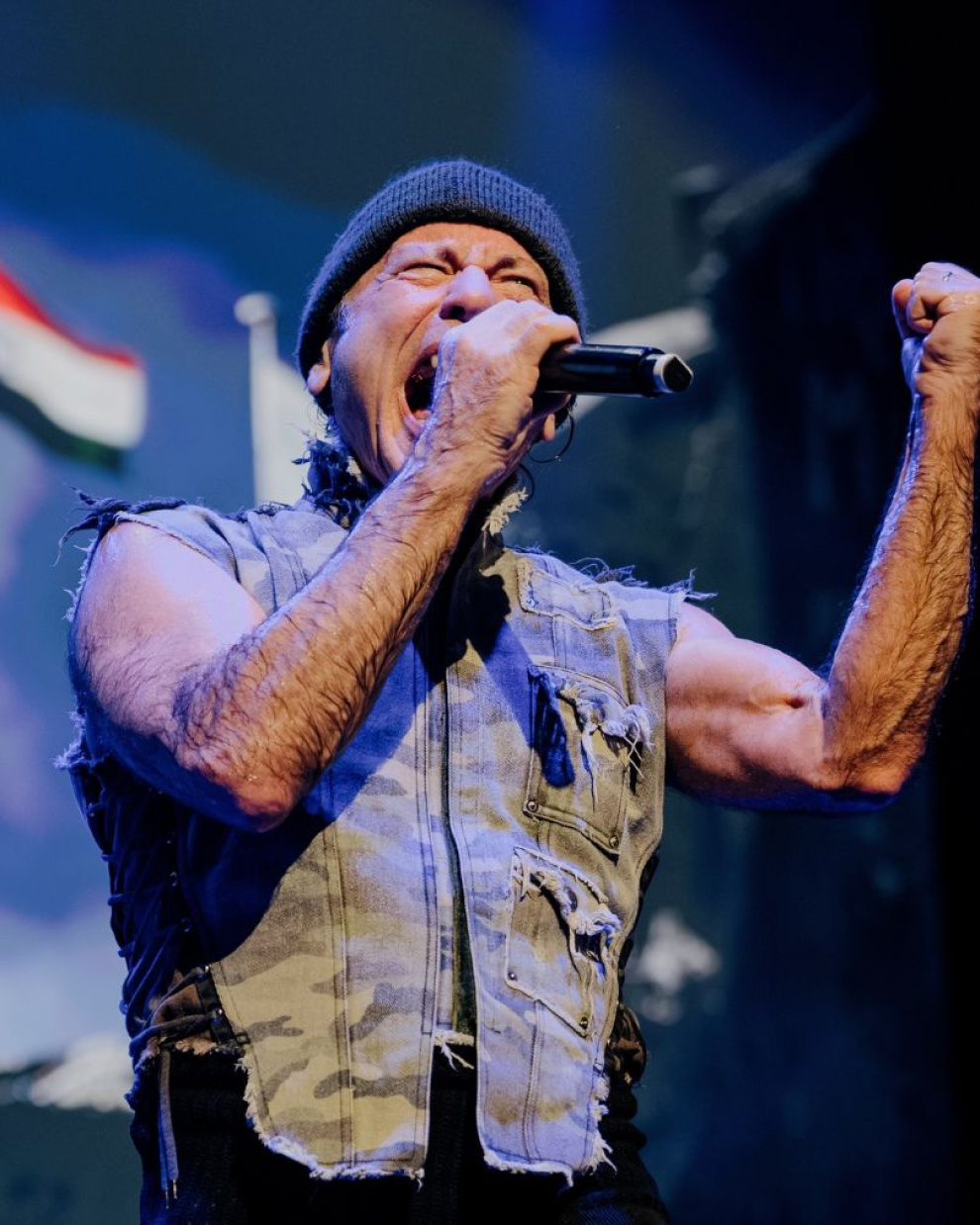 Iron  Maiden en uno de sus últimos conciertos.