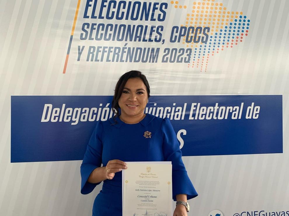 Kelly López vicealcaldesa de Durán
