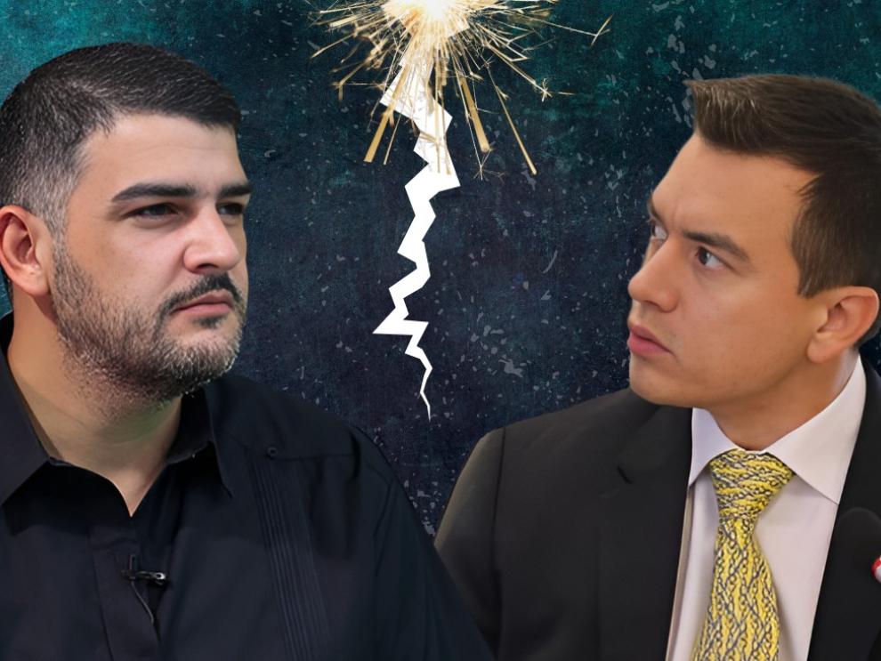 Daniel Noboa y Aquiles Álvarez