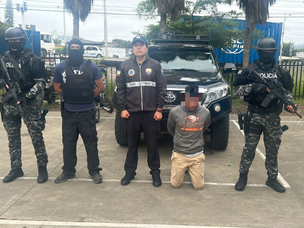 Alias Chirikano fue capturado en una operación conjunta en Jipijapa, Manabí.