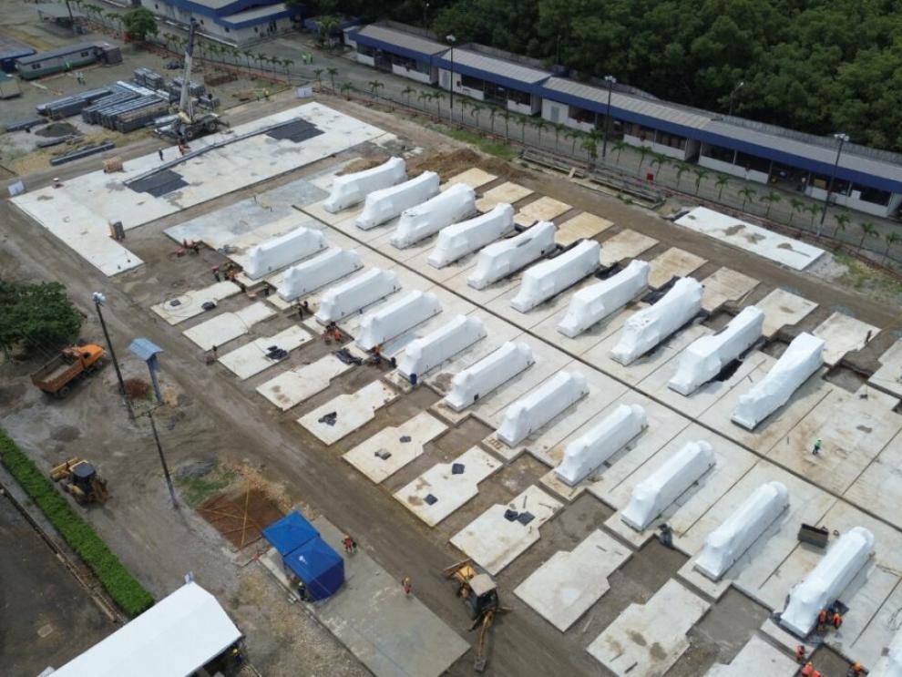 Llegada de generadores de las obras a cargo de Progen