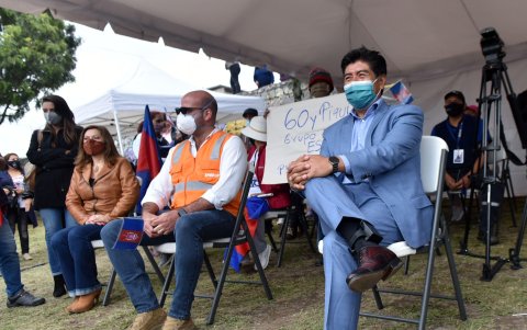 Yunda llevó el grillete desde que ejercía la Alcaldía de Quito, antes de ser cesado por el Concejo Metropolitano.