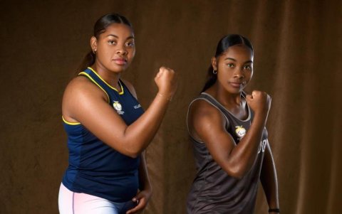 Poleth Mendes y Anaís Méndez, hermanas ecuatorianas que están en los Juegos Paralímpicos.