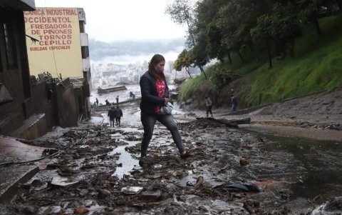 Aluvión en La Gasca  en 2022.
