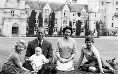 Familia real en el castillo de Balmoral