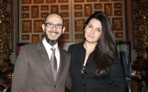 Andrés Sacoto y  Susana Guzmán.