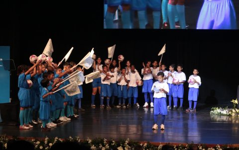 Los chicos de las Escuelas Formativas también tuvieron su espacio.