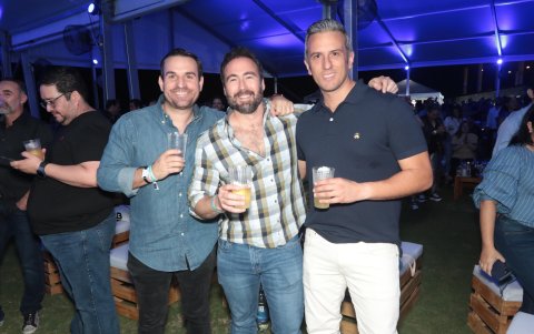 Roberto Amador, Roberto Roggiero y Eudoro Cevallos.