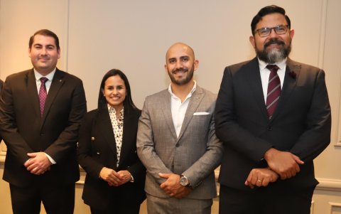 Daniel Villaforte, Rossy Orellana, Esteban Troya y Hugo Rivera.