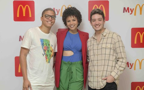 Paúl González, Andreína González y Sebastián Espinoza.