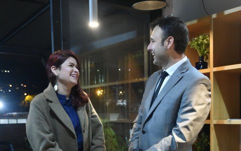 Alejandra Tapia y Esteban Vinueza.