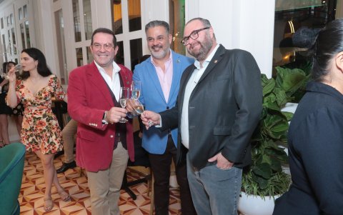 Federico Trujillo, André Obiol y Francisco Vintimilla.