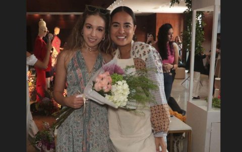 Anastasia Vasileuski y María Belén Herdoíza.