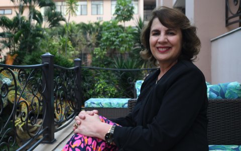 La expresidenta Rosalía Arteaga.