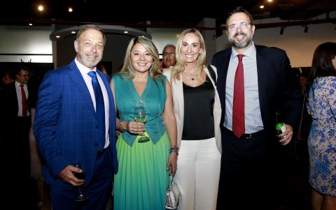 Zeev Harel, Mónica Dolores Villacrés, Rossana Giribone y Ricardo Baluga.