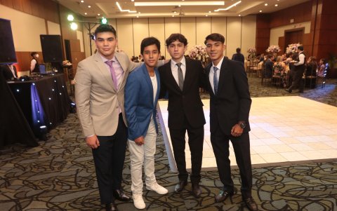 Donato Terán, Dyllan Soledispa, Fidel Regalado y Matthew Delgado.