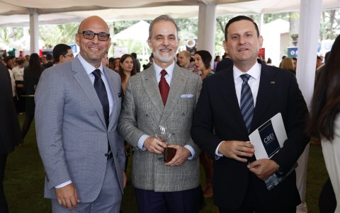 Luigi Bloise, Francisco Nugué y Víctor Jurado.