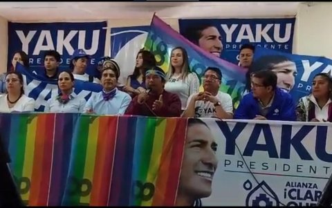 El coordinador de Pachakutik anunció el apoyo del movimiento al perfil de Yaku Pérez.