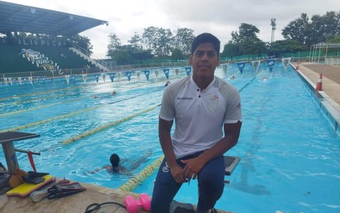 David Farinango, nadador orense, estará en París 2024.