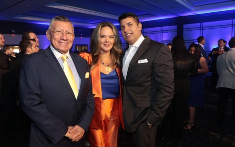 Carlos Villacís, María Verónica López y Juan Carlos Estrada.