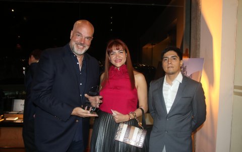Christian Wiese, Brenda Aray y Alejandro Cuvi.