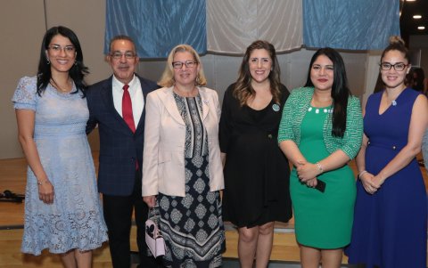 Gilda Alcívar, José Brito, Mary Fisk-Ridder, Paula Casado, Edith Pino y Michele Portaluppi.