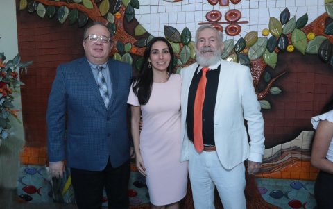 Javier Del Cioppo Morstadt, Martha Bucaram de Jorgge y Jacobo Bucaram Ortiz.