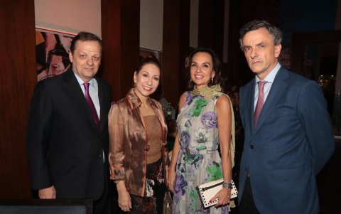 Thierry Souet, María Fernanda Mora-Souet, Tutti De Cominges y Pedro Sanz.