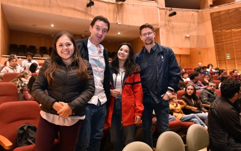 Carolina Román, Carlos Torres, María José González y Andrés Burbano.