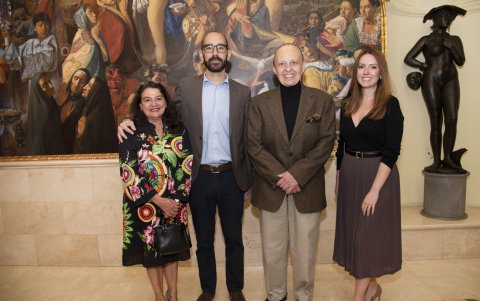 Sonia Paredes, Felipe Martins Vivas, Pompeu Andreucci Neto y Priscila Vivas.