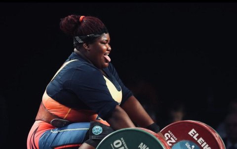 Liseth Ayoví durante su participación en el Mundial de Riyadh.