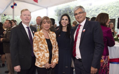 Michael Fitzpatrick, Silvana Fitzpatrick, Yolanda Flores y Eduardo Zeballos.
